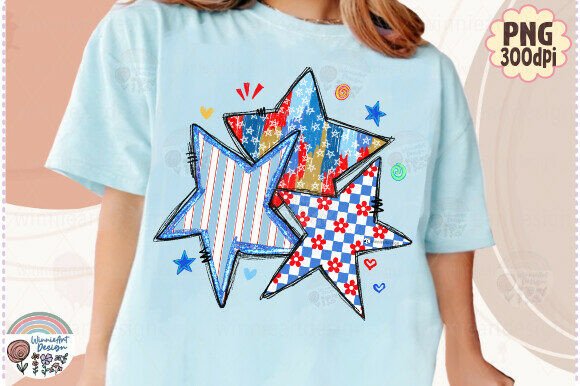 Download Stars and Stripes Trendy 4th of July PNG - Premium Resources