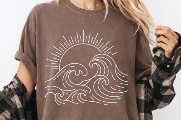 Download Boho Ocean Summer Sunset Png T-Shirt - Premium Resources