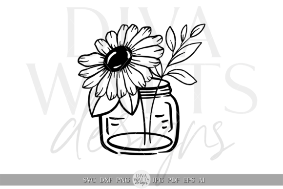 Download Contemporary Flower in Vase SVG - Premium Bundle