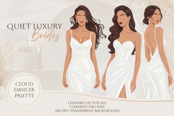 Download Quiet Luxury Brides, 1 Vector + 3 PNG - Luxury Collection